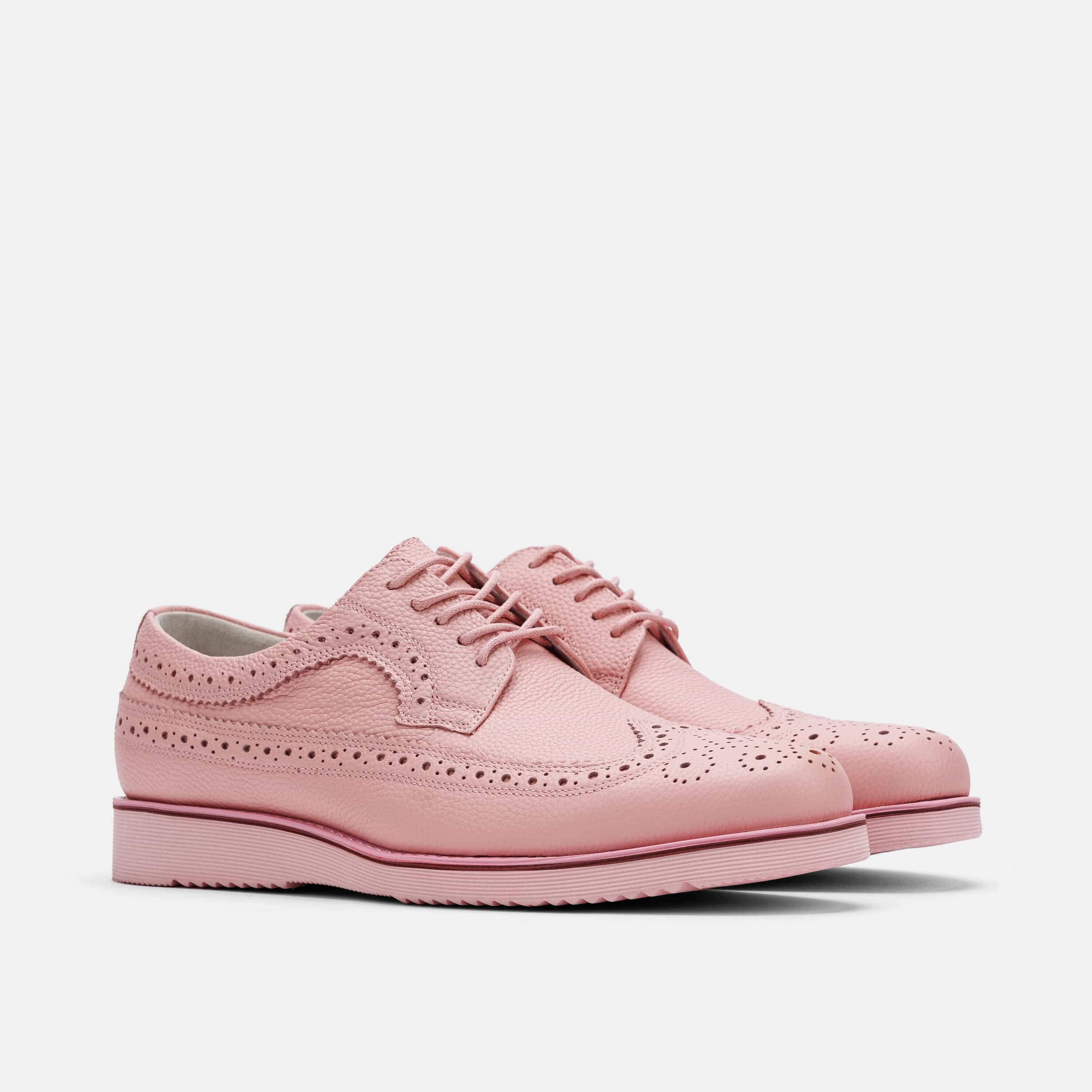 Alexander Pink Leather Longwing Sneakers - Image 2