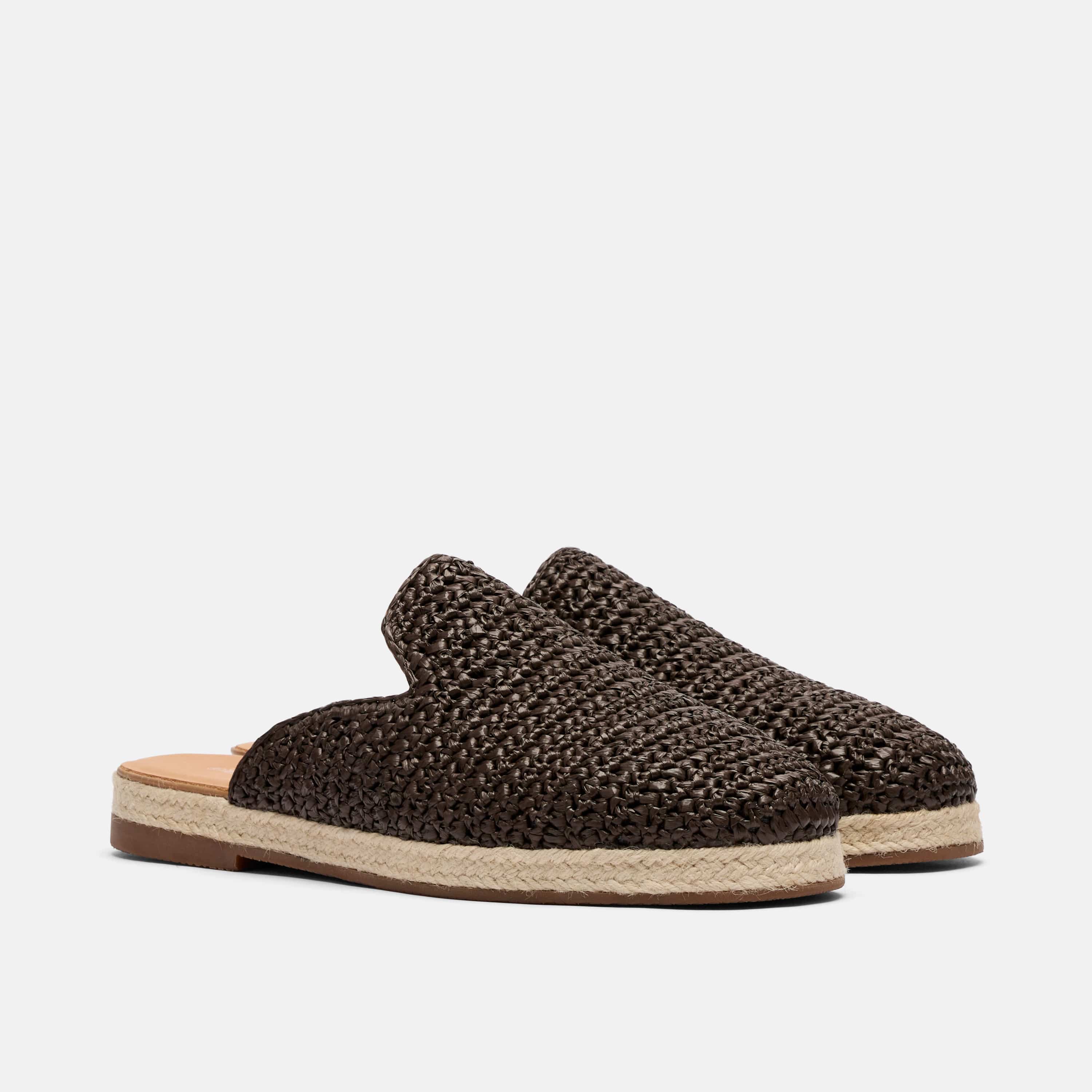 Bahia Brown Raffia Mule - Image 2