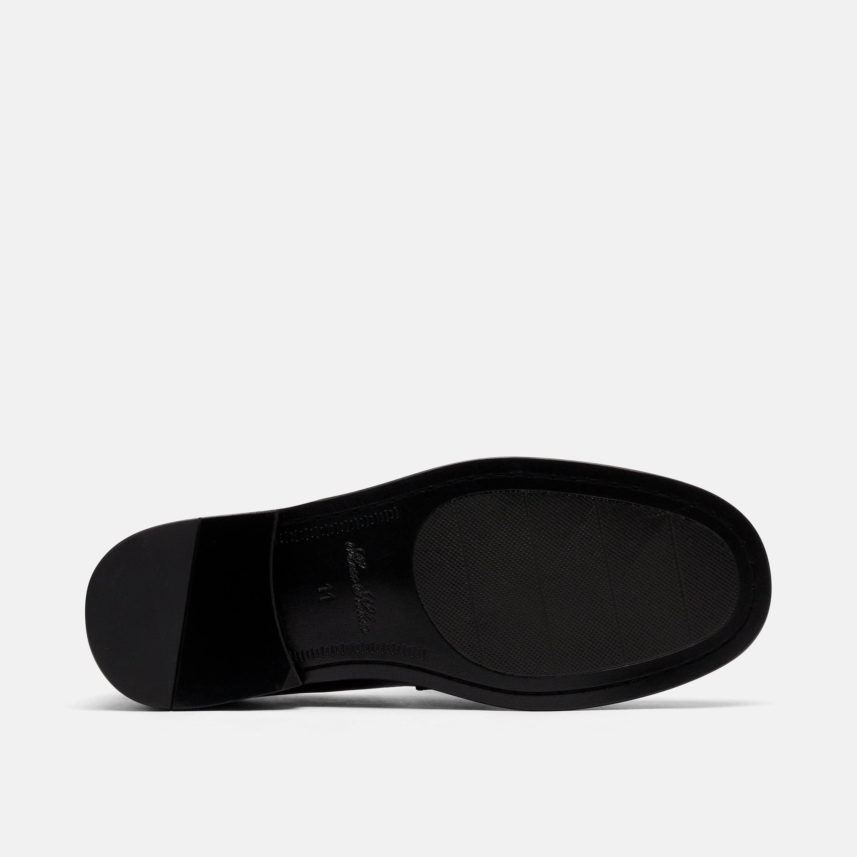 Boardwalk Black Calf Leather Horse-Bit Loafers - Image 6