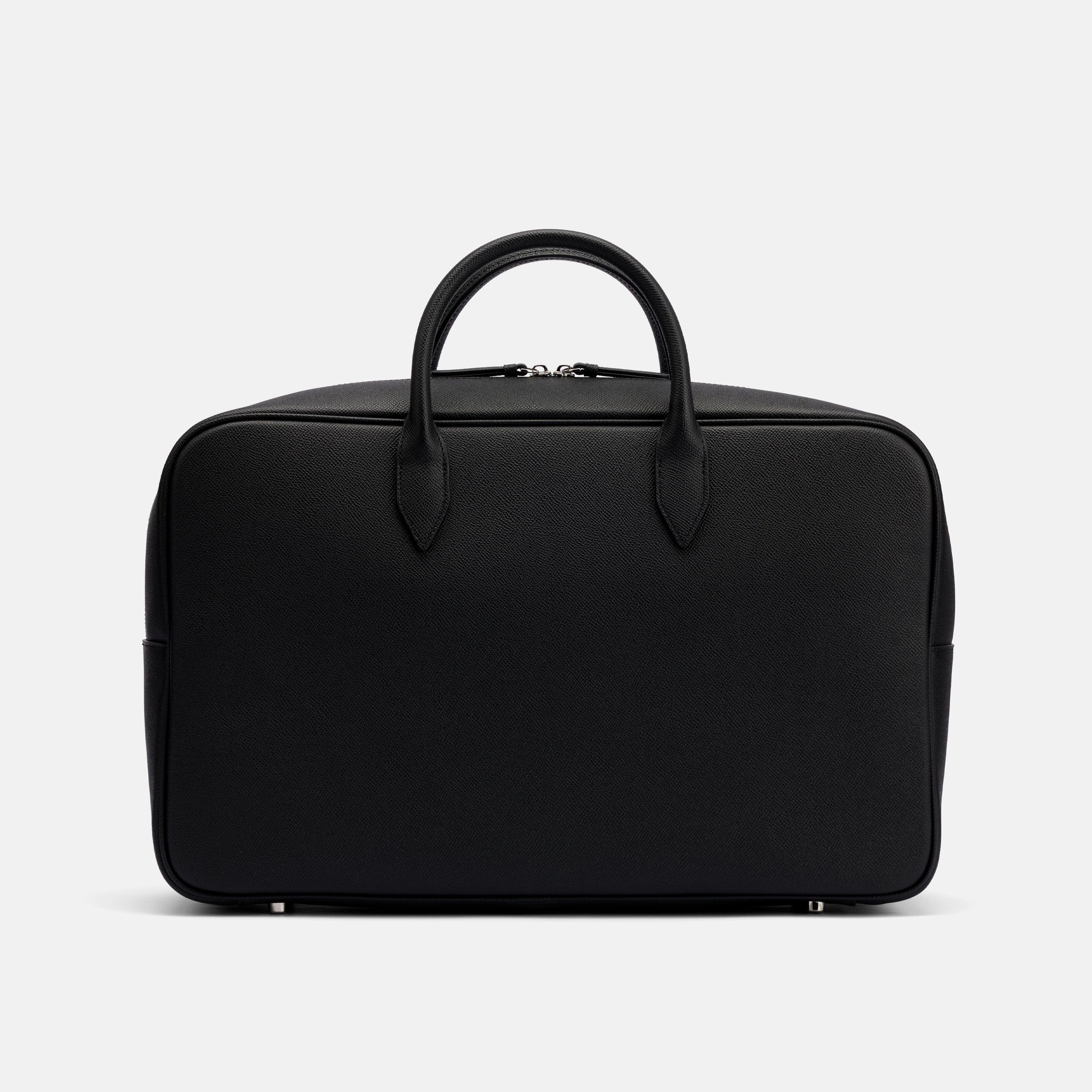 Marc Nolan Black Leather Briefcase Duffle - Image 6