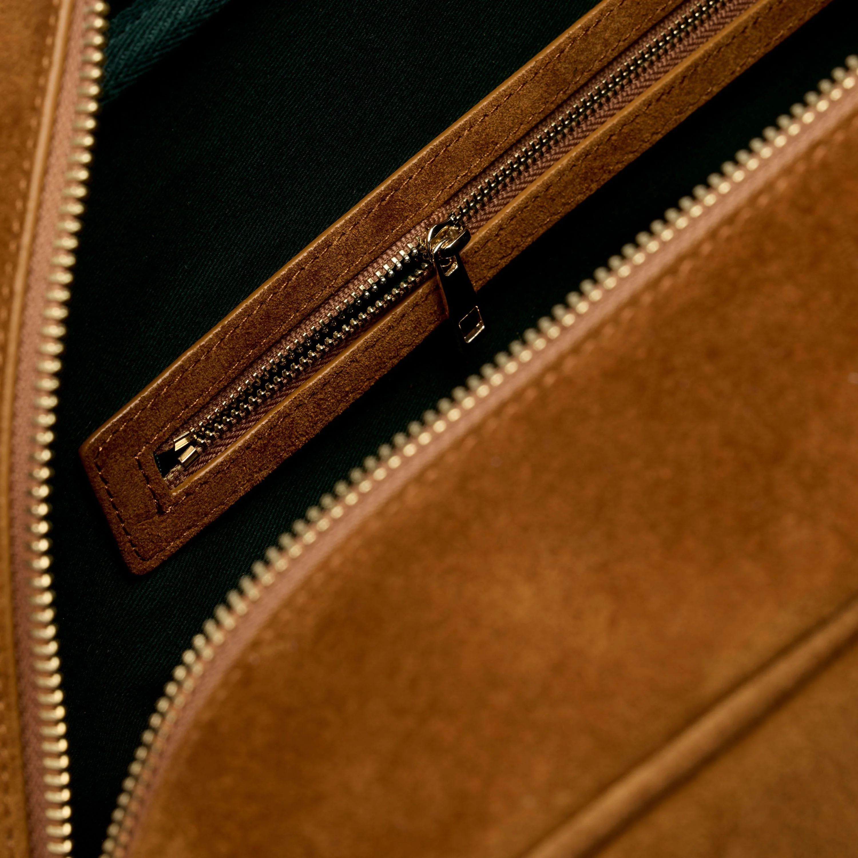 Marc Nolan Toffee Suede Briefcase Duffle - Image 4