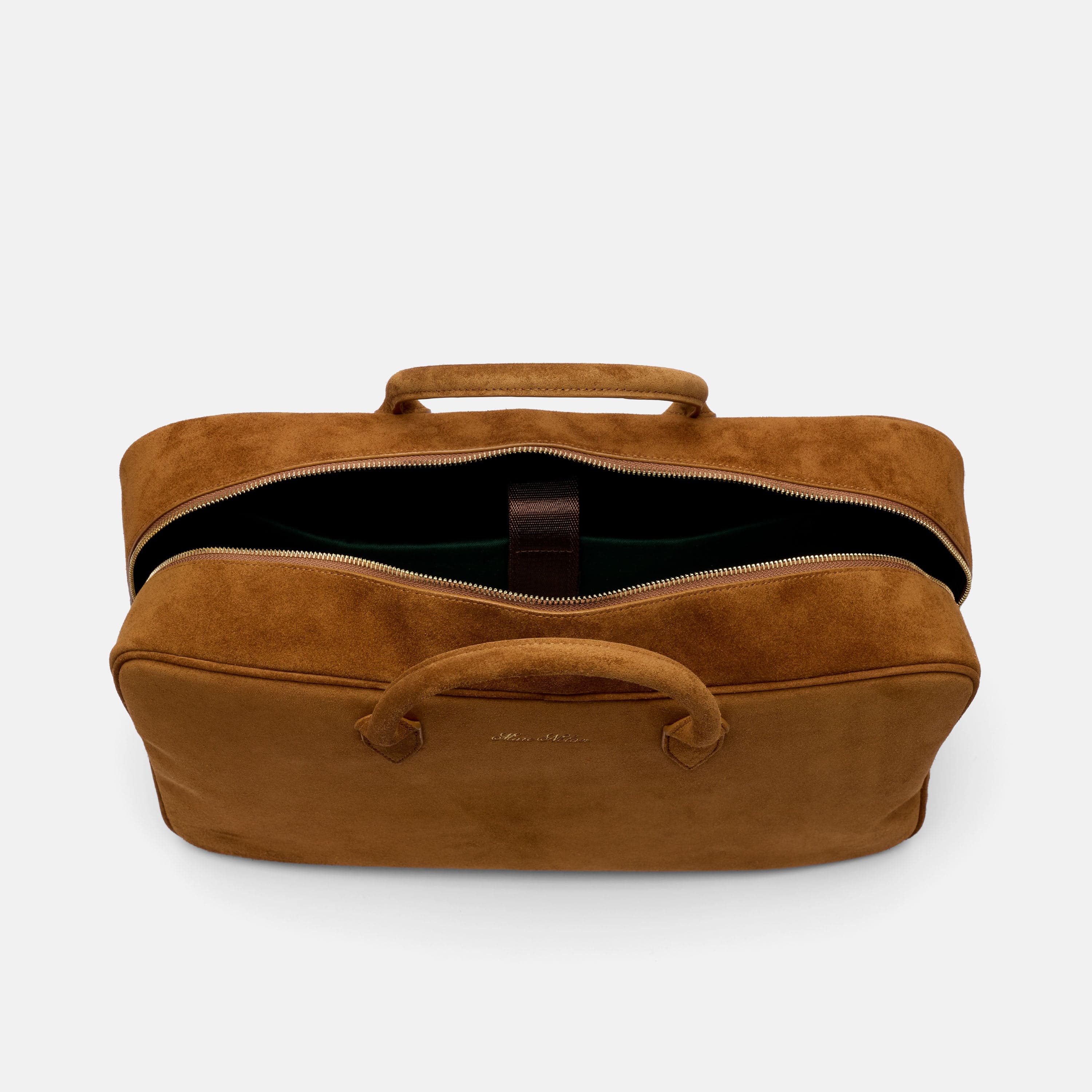 Marc Nolan Toffee Suede Briefcase Duffle - Image 5