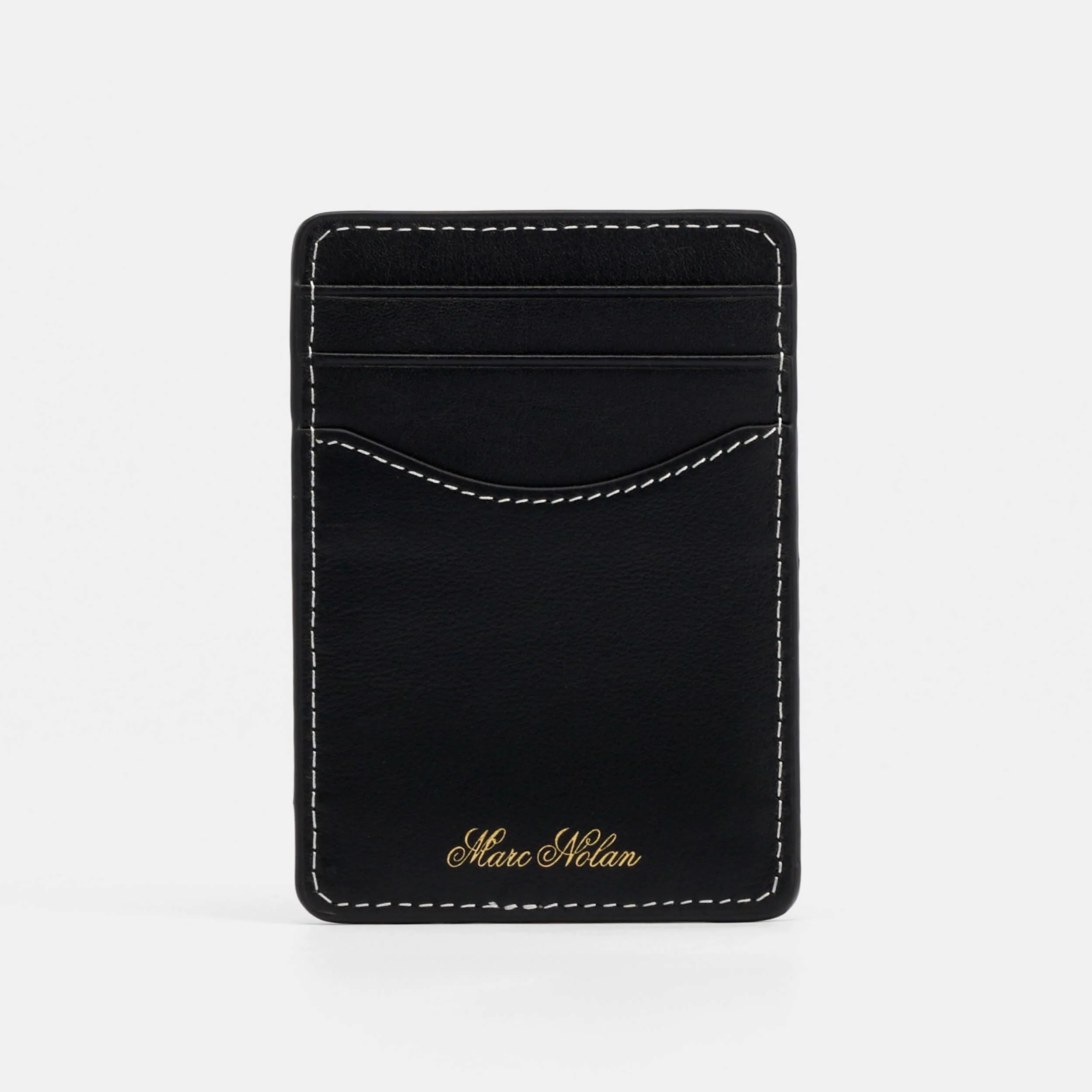 Marc Nolan Dogs Leather Card Holder - Black - Image 3
