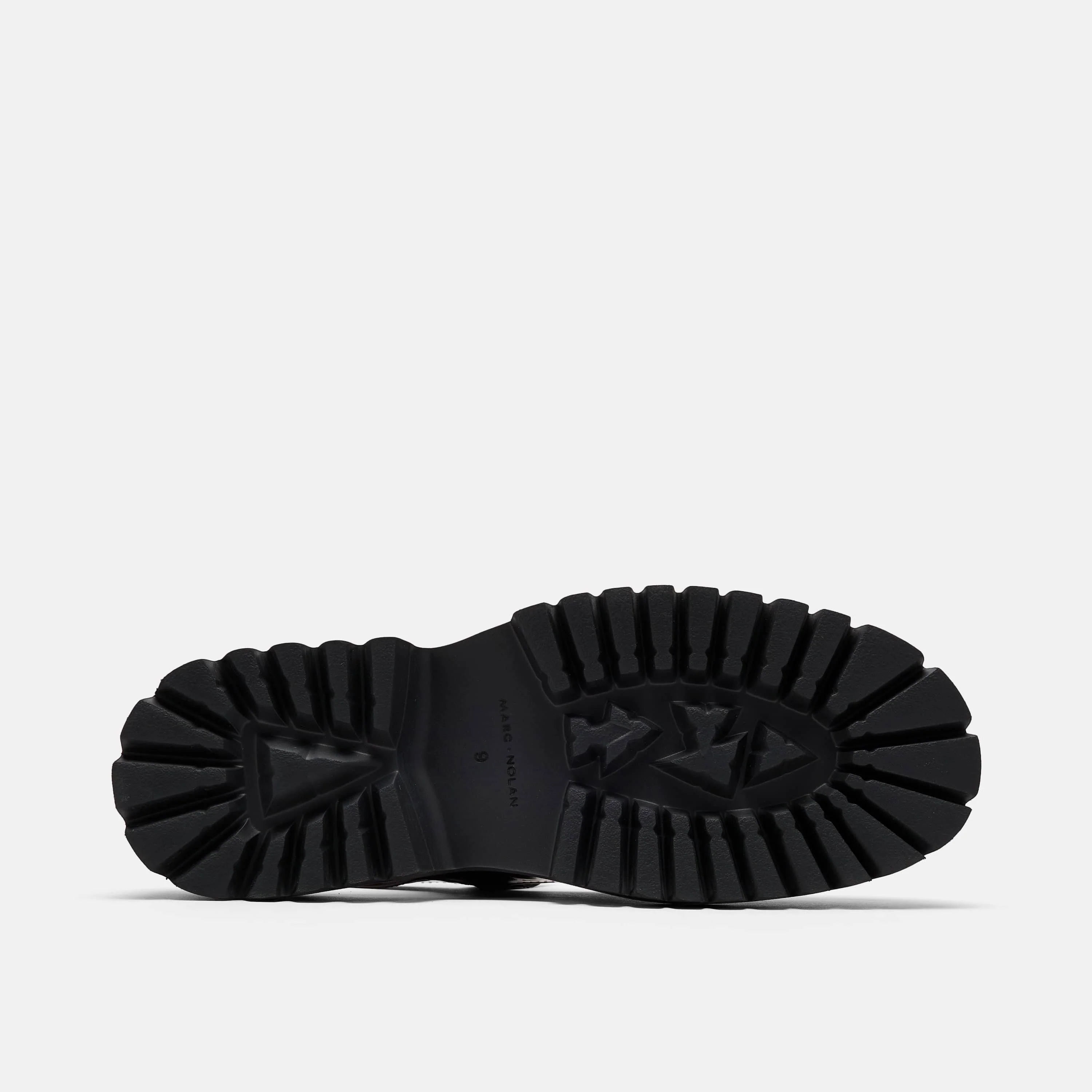 Luna Black Patent Leather Mary Jane Lug Slingbacks - Image 6