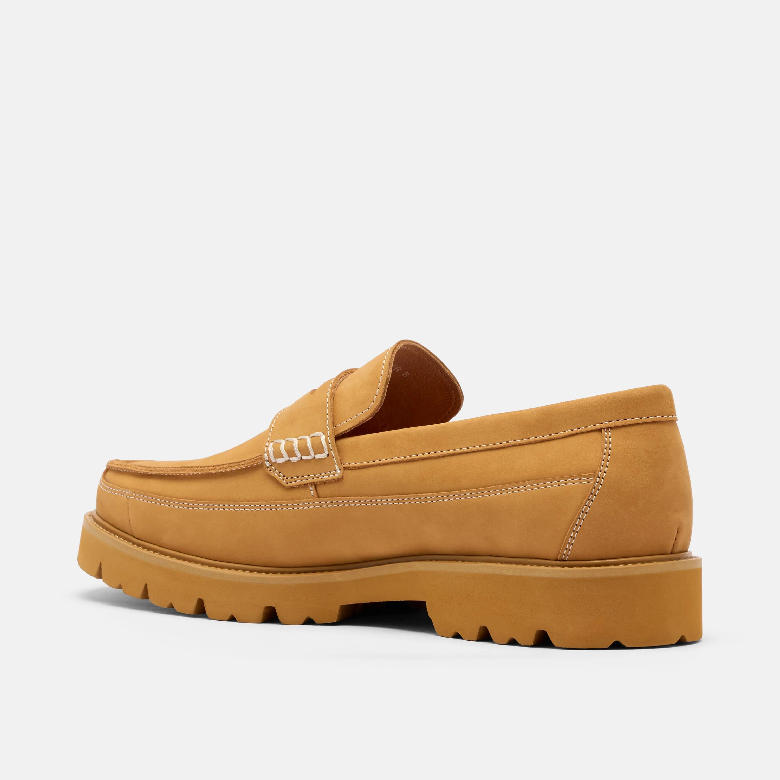 RSVP Gallery Leather Lug Penny Loafers - Image 5